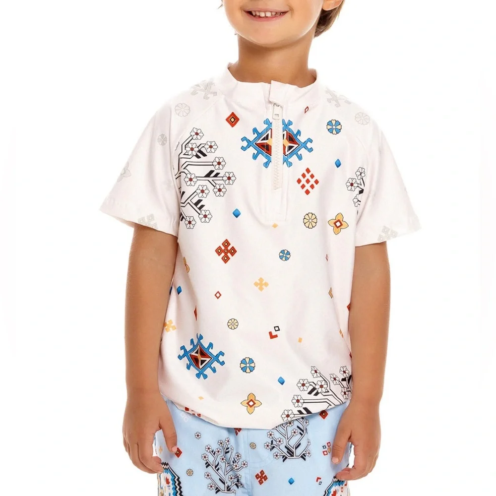 AGUA BENDITA KIDS “ The BEN KEZIA” Shirt / Rash Guard |Size 8 - Picture 2 of 9